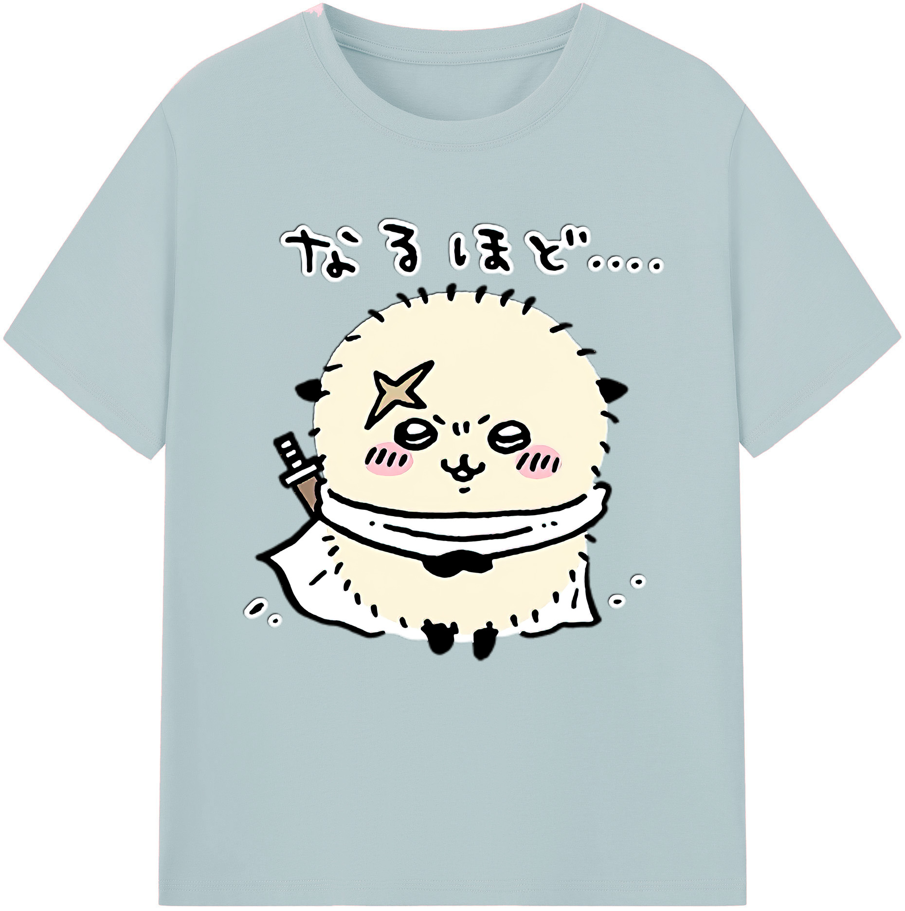 （画像用） ちいかわ ラッコ Chii-kawa Sea otter 綿100％半袖Tシャツ（フロントプリント）